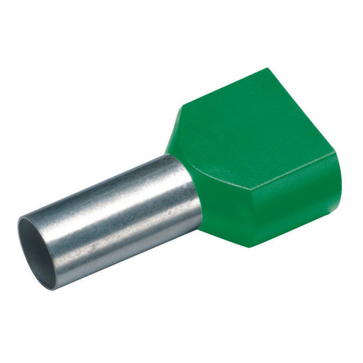 Cimco Werkzeuge - Aderendhülse 182420 2x6x14 grün iso. − 100 Stück