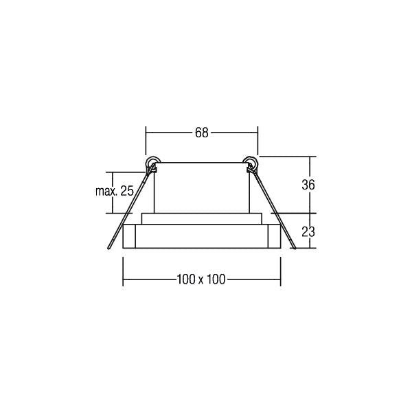 Brumberg Leuchten - Downlight/Strahler/Flutlicht LED-Einbaudownlight 12227183 3000K