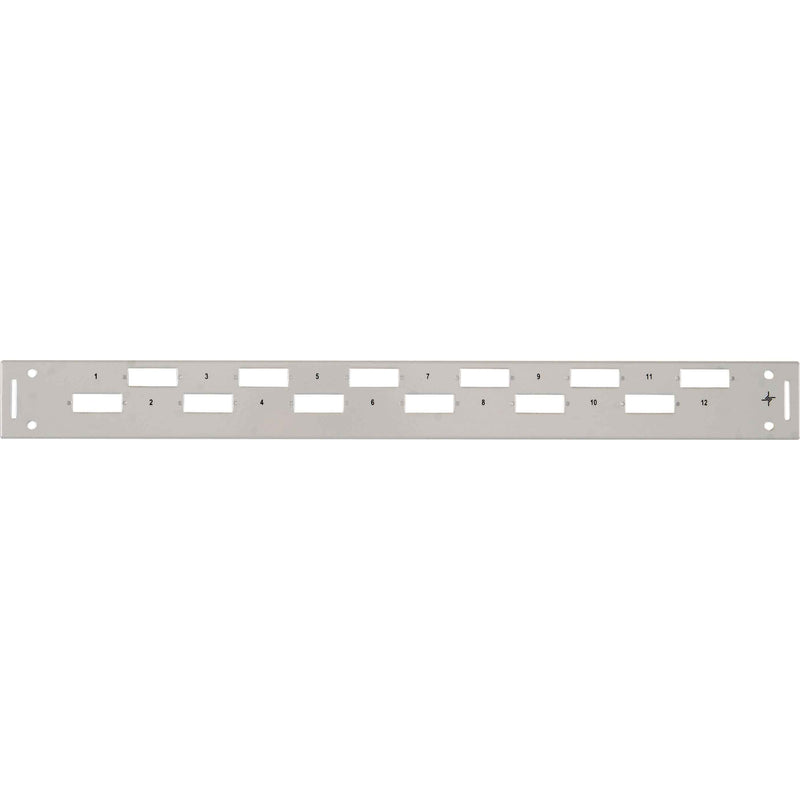 Telegärtner - Patchpanel LWL 19" Frontplatte 1HE TN-FP12LCD-BV-1HE für 12xLCD/Basis V