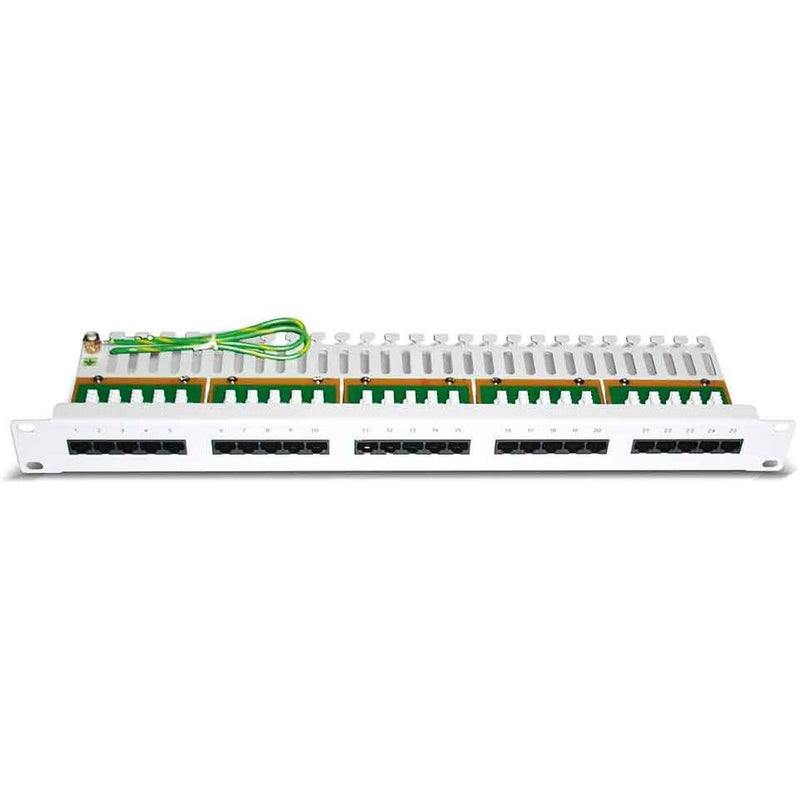 Dätwyler IT Infra - Patchpanel Kupfer Telefonpanel CU 25/4 418000 Cat. 3 lichtgrau