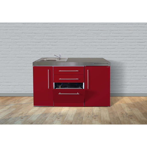Stengel - Mini-Küche Miniküche Premiumline MPGSBR150GSBli Bordeauxrot
