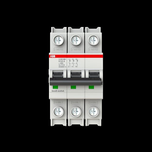 ABB Stotz S&J - Leitungsschutzschalter Sicherungsautomat S203MR-K0.5 10kA, 0.5A, 3P, RTT