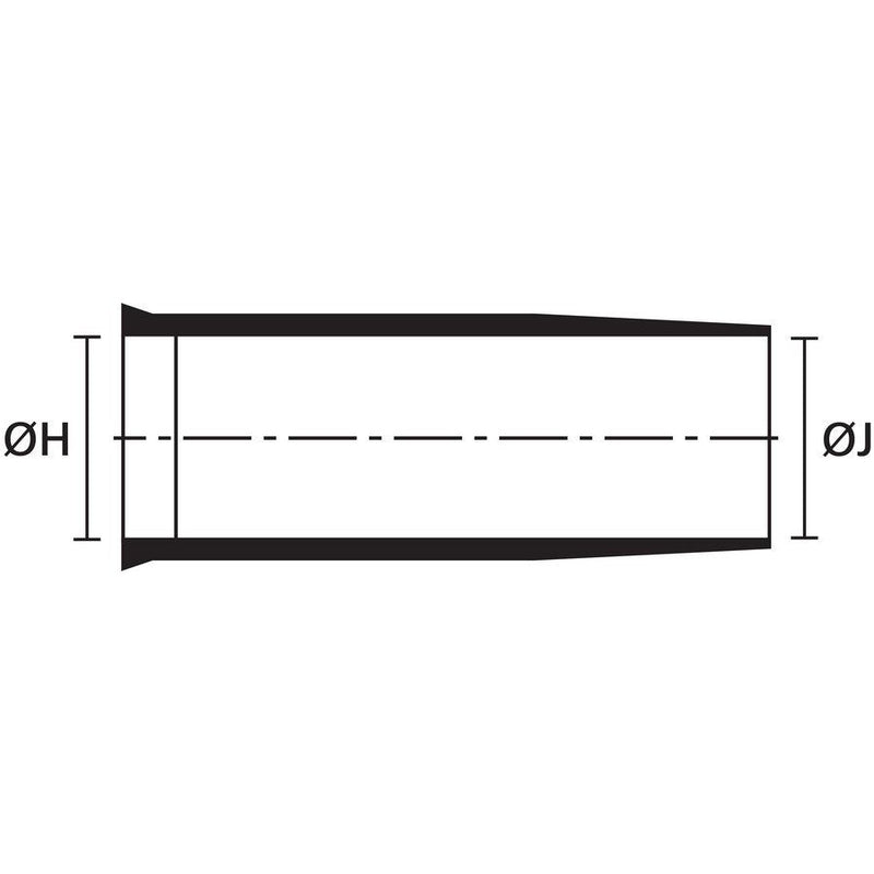 HellermannTyton - Aufteilkappe Formteil Helashrink 154-42-G-POX-BK