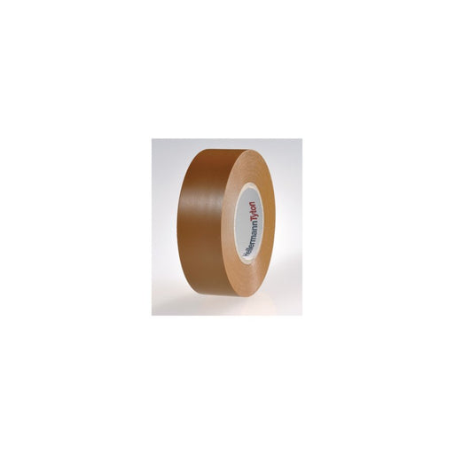 HellermannTyton - Klebeband Isolierband HTAPEFLEX152525PVCBN 25mm x 25m braun − 10 Stück