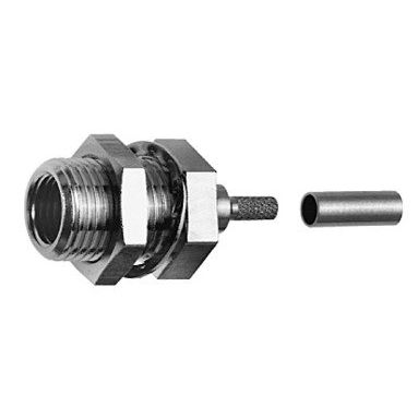 Telegärtner - Koax-Steckverbinder FME-Einbaustecker 100025647 f., RG 316/U 50 Ohm − 5 Stück
