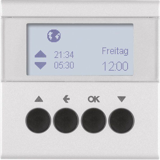 Berker - Jalousiesteuerung Jalousie-Schaltuhr 85741183 alu matt