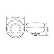 ESYLUX - Bewegungsmelder/Präsenzmelder komplett Decken-Bewegungsmelder MD 360/24 BASIC SMB 360°