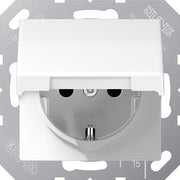 Jung - Steckdose SCHUKO-Steckdose 16A 250V AS 1520 BFKIKL WW Klappdeckel