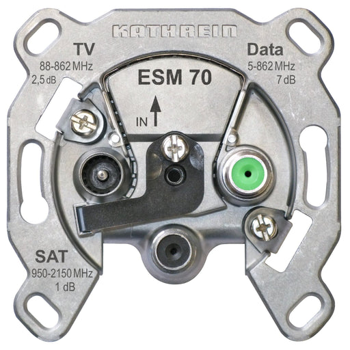 Kathrein - Antennensteckdose BK-Modem-Steckdose ESM 70 Einzeldose, 3fach