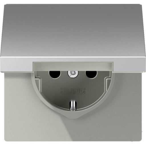 Jung - Abdeckung/Bedienelement für Installationsschalterprogramme Platte AL 1520 KLPL f.SCHUKO Steckdose