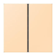 Jung - Abdeckung/Bedienelement für Installationsschalterprogramme Tastensatz 2fach LC 402 TSA 223 ocre