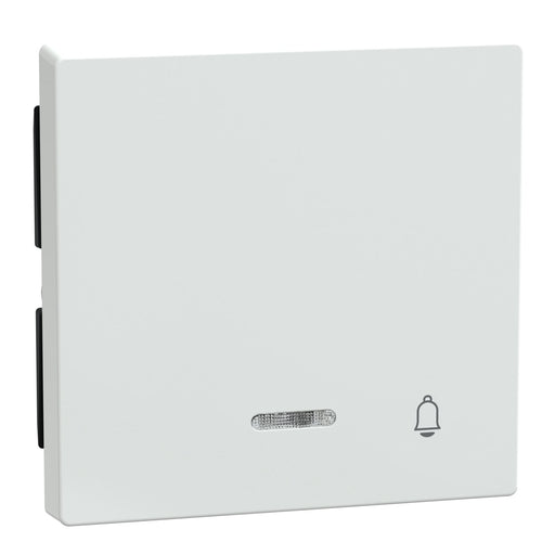 Merten - Abdeckung/Bedienelement für Installationsschalterprogramme Wippe Kontr.Fenster aws/gl 435825 Aufdruck Klingel