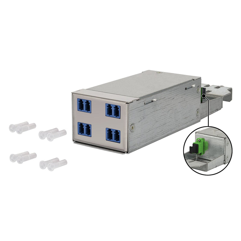 Metz Connect - Moduleinsatz für Patchpanel LWL DCCS Baugruppe OS2 130D229JM0000B 4xLC-Duplex/1xMTP-M