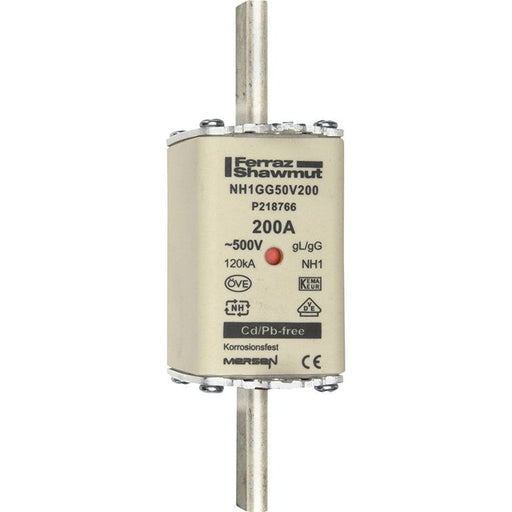 Mersen - Messersicherung NH-Sicherungseinsatz SF NH1GG50V200 Gr.1 gG 200A/500V KM