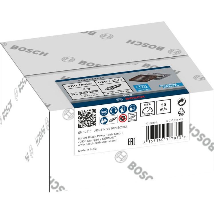 Bosch - Trenn-/Schleifscheibe PRO Metal Schleifscheibe, 1608600068 125 x 26 x 20 mm K20