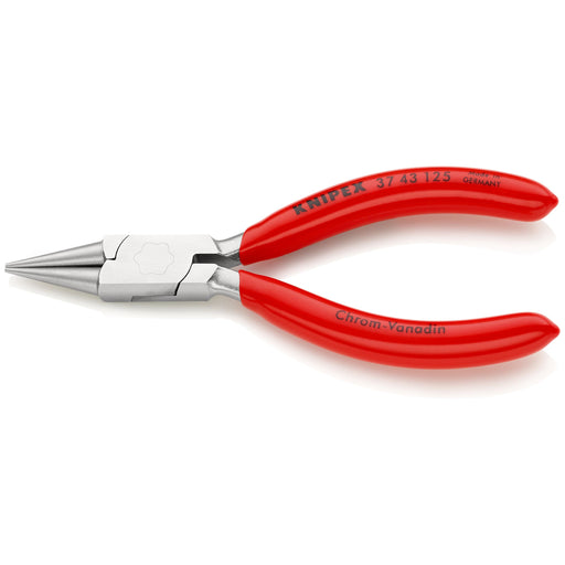 Knipex - Rundzange Greifzange 37 43 125 verchromt, 125mm