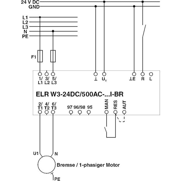 Phoenix Contact - Motorstarter/Motorstarterkombination Wendelastrelais ELR W3- 24D #2297109