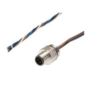 Ipf Electronic - Rundsteckverbinder, Einbau (mit Leitung) Zubehör, Einbaustecker AV98C640 komplett -30-90°C