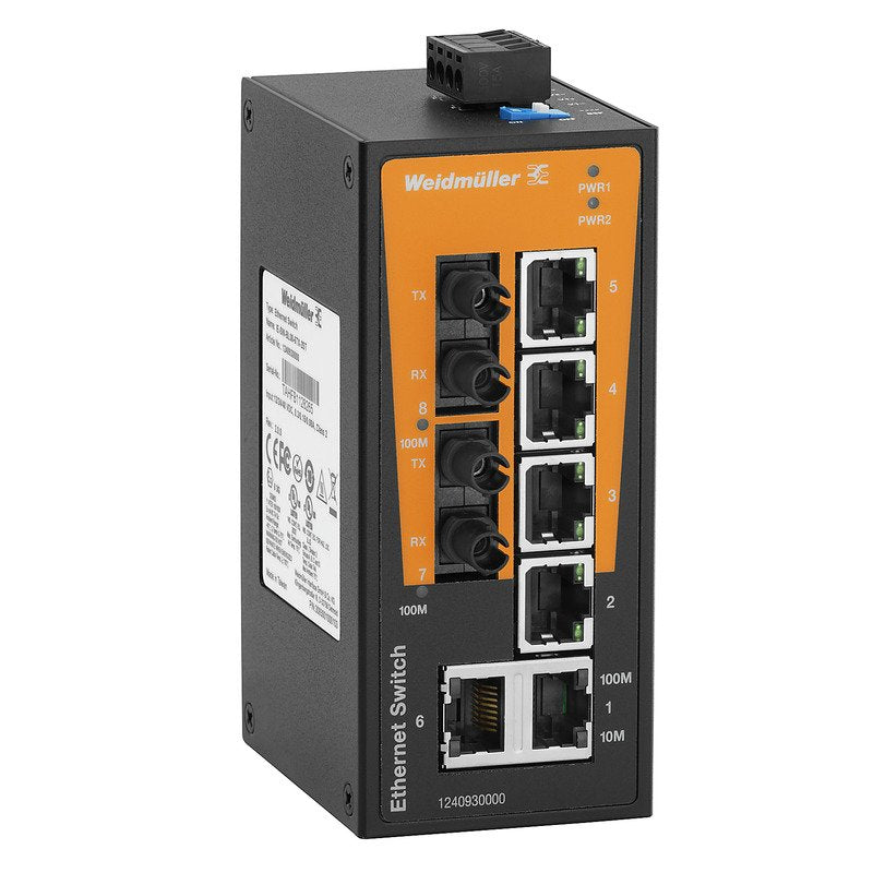 Weidmüller - Netzwerk Switch Schalter IE-SW-BL08T-6TX-2ST unmanag.FastEthernet