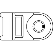 HellermannTyton - Befestigungssockel und -element für Kabelbinder Kabelhalter HDM25 − 100 Stück