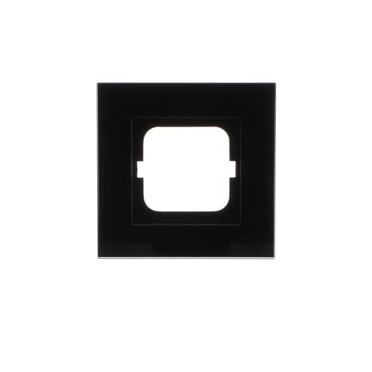Busch-Jaeger - Abdeckrahmen Rahmen 1-fach 1721-825 schwarz, Glas
