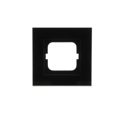 Busch-Jaeger - Abdeckrahmen Rahmen 1-fach 1721-825 schwarz, Glas