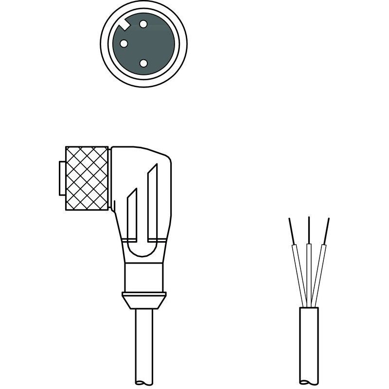 Leuze - Konfektioniertes Sensor-Aktor-Kabel Anschlussleitung KD U-M12-3W#50130697