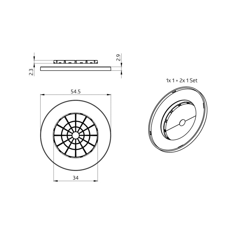 BEG Brück Electronic - Zubehör/Ersatzteile für Bewegungsmelder Abdeckring 38522