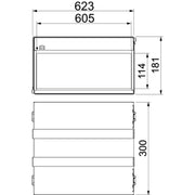 OBO Bettermann - Brandabschottung Brandschutzbox PMB 160-4 A2 vierseitig