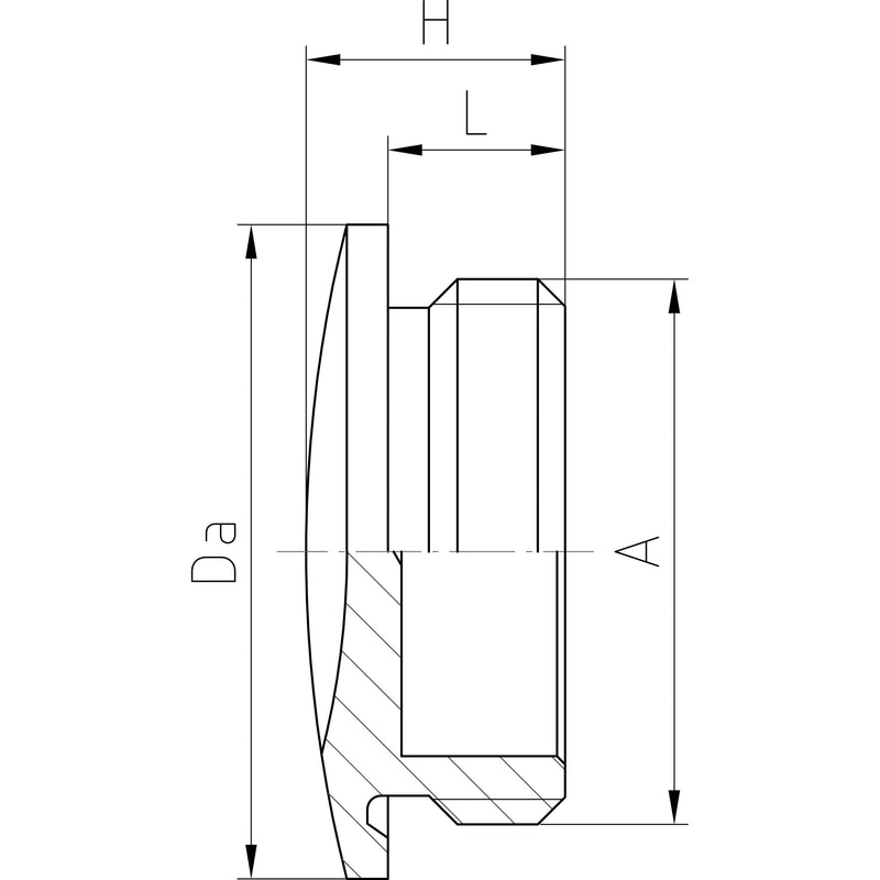 Jacob - Verschlussschraube MS-Verschlussschraube 10.63215 sechskant − 50 Stück