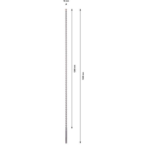 Bosch - Bohrer PRO SDS-max-7 Bohrer, 2608586762 18x1200x1340 mm