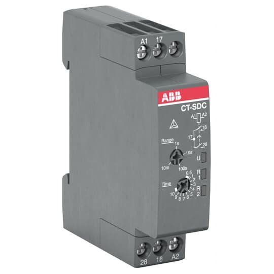 ABB Stotz S&J - Zeitrelais Stern-Dreieck CT-SDC.22 2S,24-48VDC/24-240V