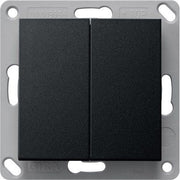 Gira - Bussystem-Tastwippe RF Wandsender 2f KNX 5178005 Schwarz m