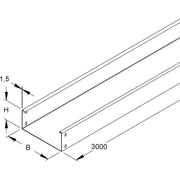 Niedax - Kabelrinne RSU 85.200 − 3 Meter