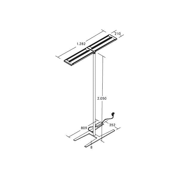 Brumberg Leuchten - Stehleuchte LED-Stehleuchte 77422694ST 4000K, dim
