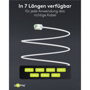 Goobay - Patchkabel Kupfer Patchkabel U/FTP Cat8.1 74360 Ultraflexibel,slim,w