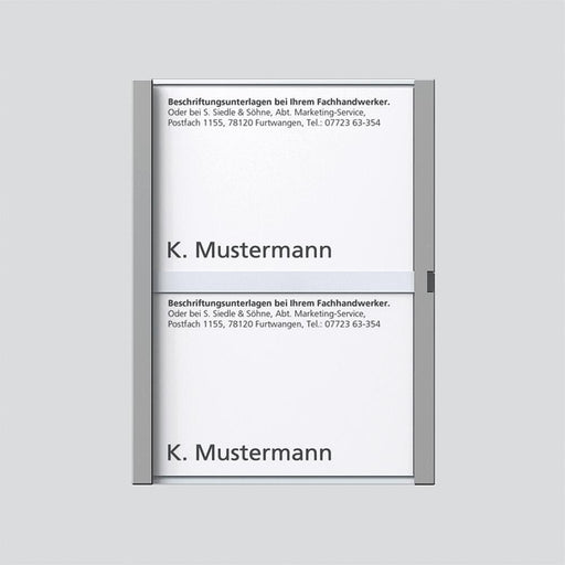 Siedle&Söhne - Zubehör/Ersatzteile für Türkommunikation Namensschild titan-met kpl 200029040-00 f.TM 611-2 TM