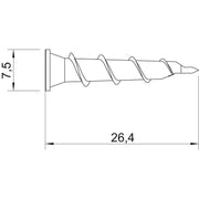 OBO Bettermann - Allzweckdübel Gipskarton-Schraube 910 GKSM 6x25 − 100 Stück