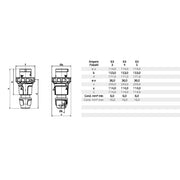 Bals Elektrotech - CEE-Stecker (IEC 60309) Stecker 63A 2185-1 4p 400V 6h IP67 − 5 Stück