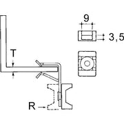 Niedax - Befestigungsklammer EKLIPS-Kabelbf. AH814-M − 25 Stück