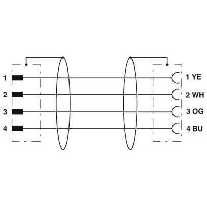 Phoenix Contact - Konfektioniertes Sensor-Aktor-Kabel Netzwerkkabel NBC-MSD/ 5,0#1407555