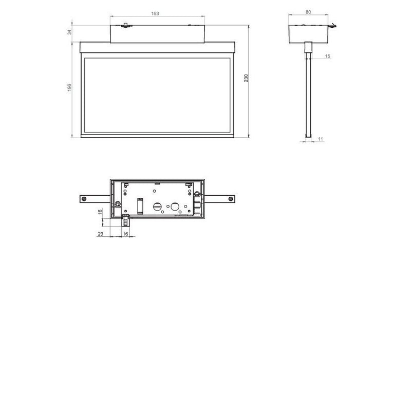 RP-Technik - Sicherheitsleuchte Rettungszeichenleuchte AXD509CC CC24, ws