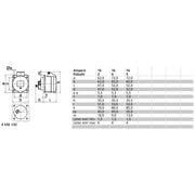 Bals Elektrotech - CEE-Anbausteckdose (IEC 60309) Anbausteckdose gerade 16A 13684 5p >50V 2h IP44