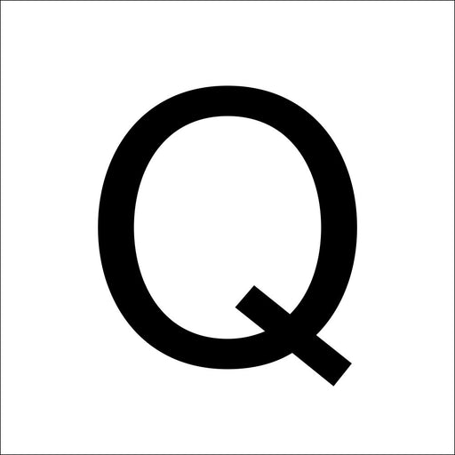 RZB - Beschriftung Buchstaben/Zahlen Buchstabe "Q" 99222.013.Q 100mm