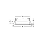 Brumberg Leuchten - Downlight/Strahler/Flutlicht LED-Einbaudownlight 12647183 3000K