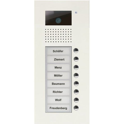 TCS Tür Control - Türstation für Türkommunikation Video color Außenstation V AVU14080-0019 PUK 8 Tasten 1-spalt