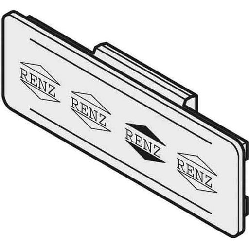 Renz Metallwaren - Bezeichnungsmaterial für Installationsschalterprogramme Namensschild 97-9-82033 ohne Feder