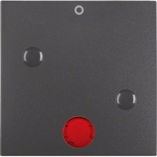 Berker - Abdeckung/Bedienelement für Installationsschalterprogramme Wippe anschraubbar 15771606 mit roter Linse