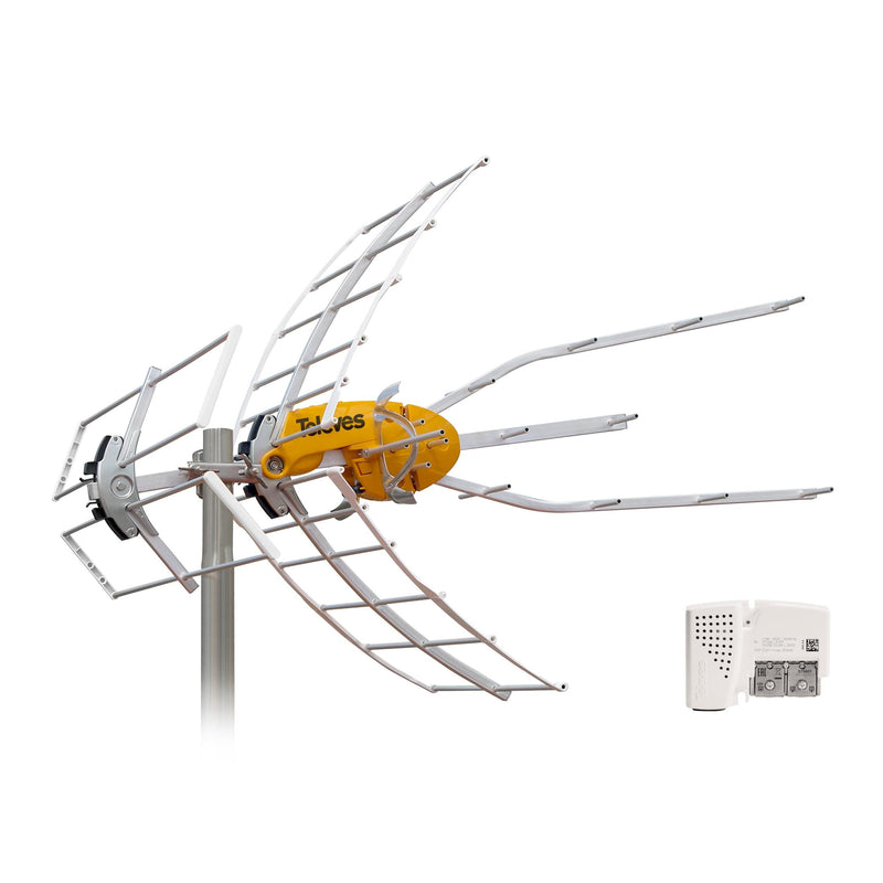 Televes - Terrestrische Antenne VHF/UHF Antenne ELLIPSEVU passiv/aktiv,m.Netzt