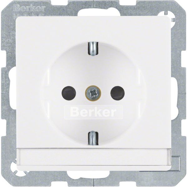 Berker - Steckdose SCHUKO-Steckdose 41496089 m.Beschriftungsfeld
